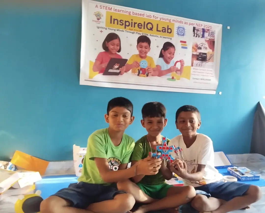 Kids are building toy robots