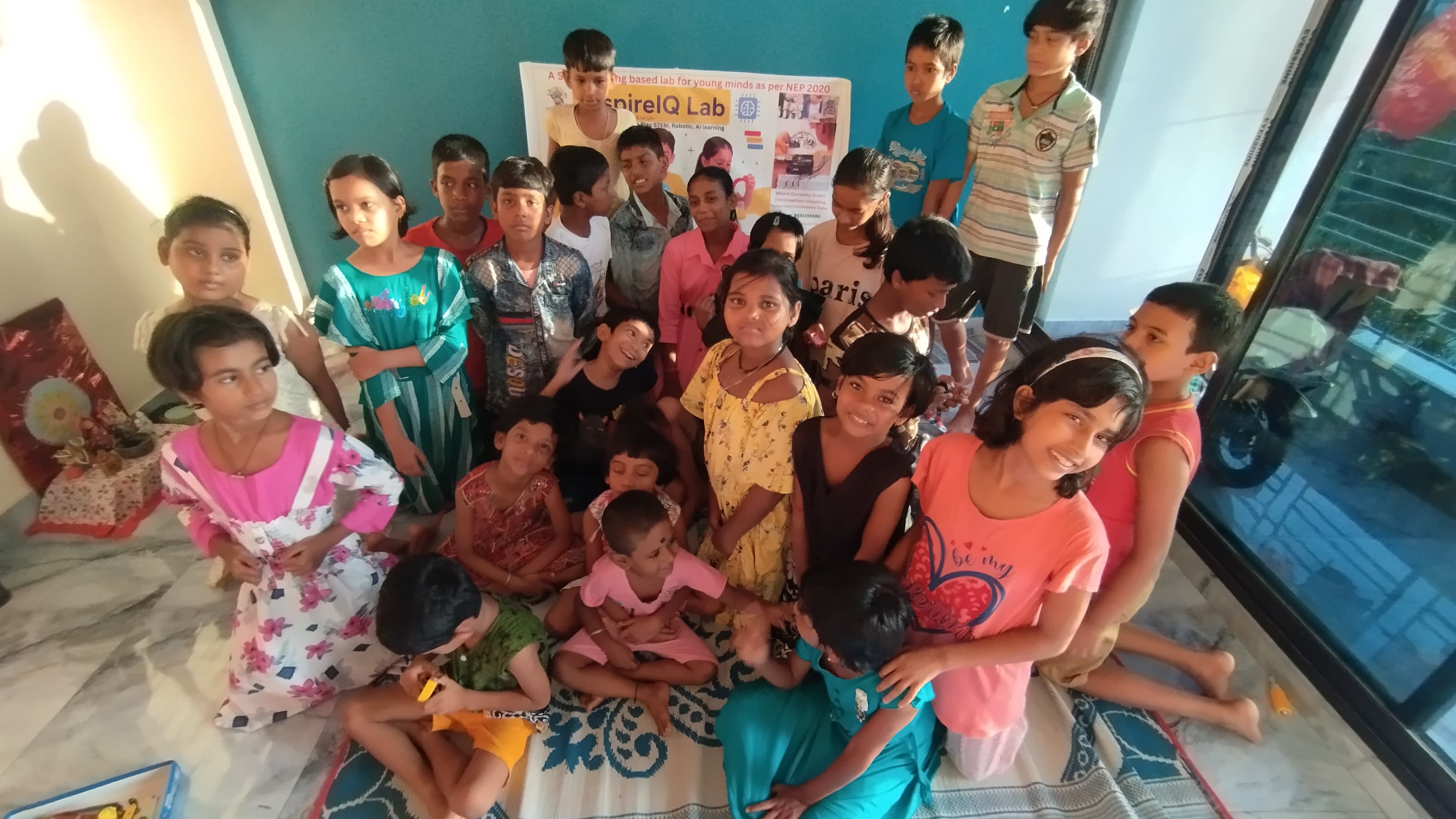 Kids are building toy robots